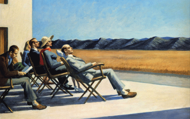 E Hopper, Gente al sol